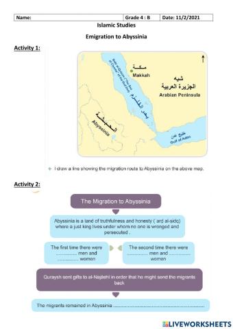 Emigration to Abyssinia