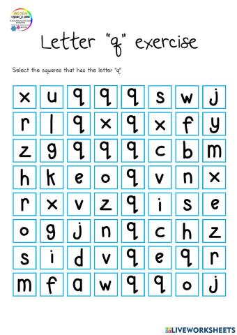 Letter -q- exercise