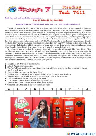 Spotlight 7 Task 7611