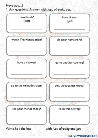 Have you - Speaking activity