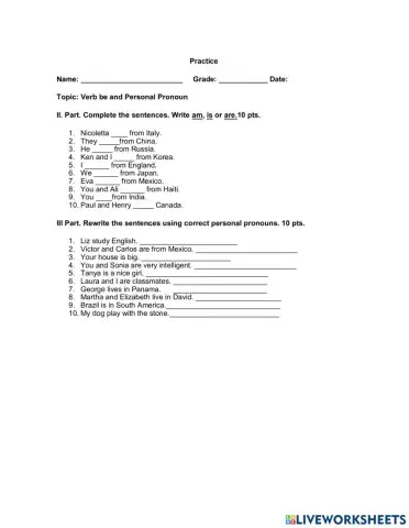 Practice No. 1 ( Review)