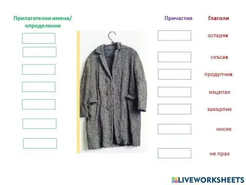 Упражнение причастия