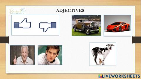 Vocabulary test - adjectives - part 1