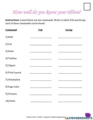 Microsoft Word Ribbon