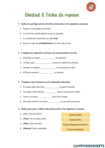 Tema 8 Lengua y Literatura