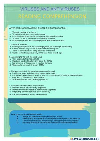 VIRUSES AND ANTIVIRUSES