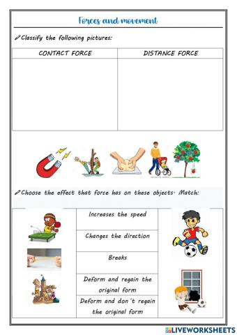 Forces and movements