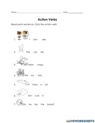 Action Verbs