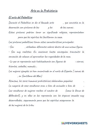 Prehistoria: Arte