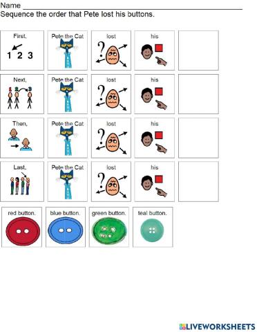 Pete the Cat Sequencing