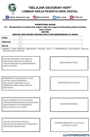 Kerjasama negara maju dan berkembang
