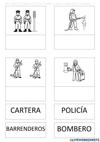 Vocabulario profesiones