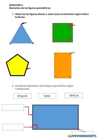 Elementos de las figuras geométricas