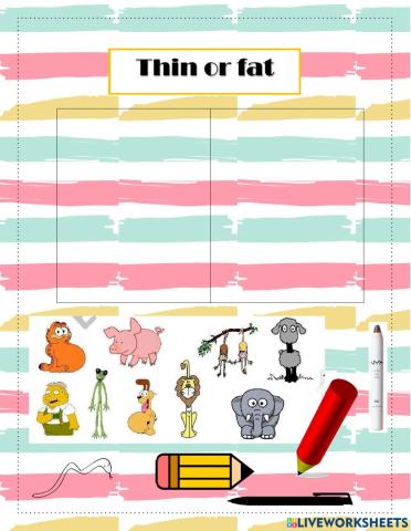 Thin and fat