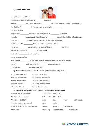 Present simple- daily routines