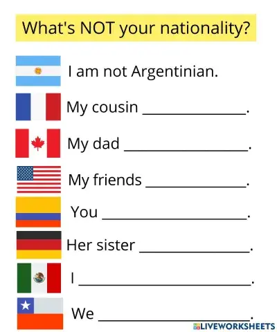 What's not your nationality?