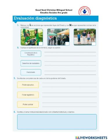 Evaluación diagnóstica U4