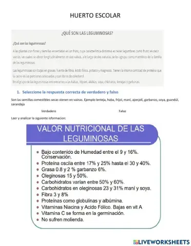 Siembra y cultivo de leguminosas