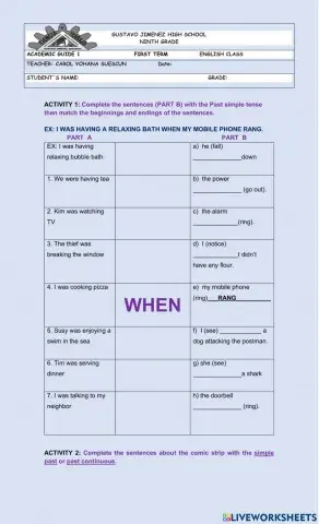 Past simple & past continuos