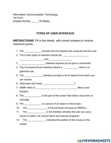 Types of User Interface