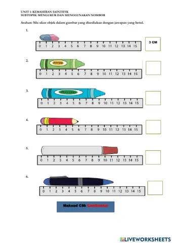 Kemahiran Saintifik - Mengukur dan Menggunakan Nombor