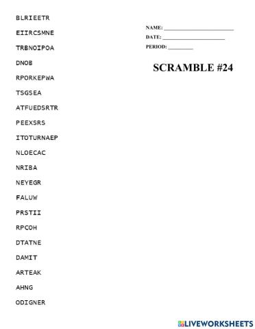 Scramble -24