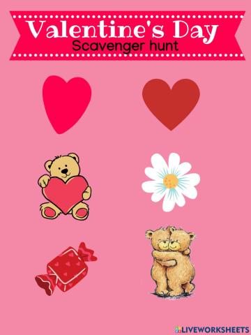 Valentine's scavenger hunt