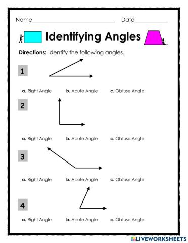 Identifying Angles