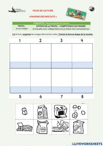 Nous faisons des biscuits