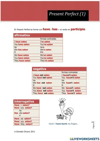 Presente perfecto