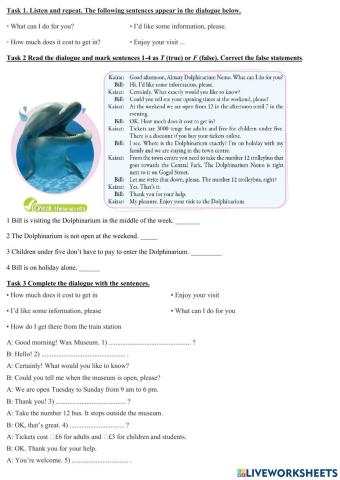 Asking for-and giving information