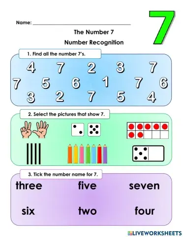 Number 7 Recognition 2