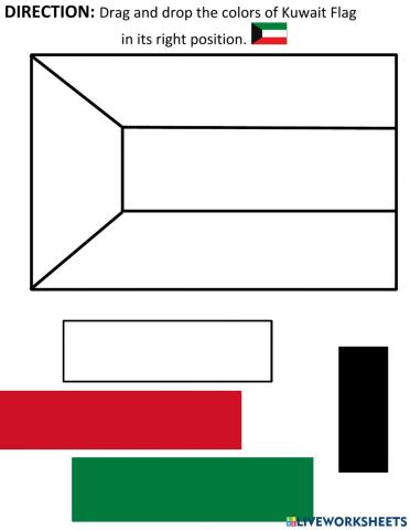 Kuwait Flag colors