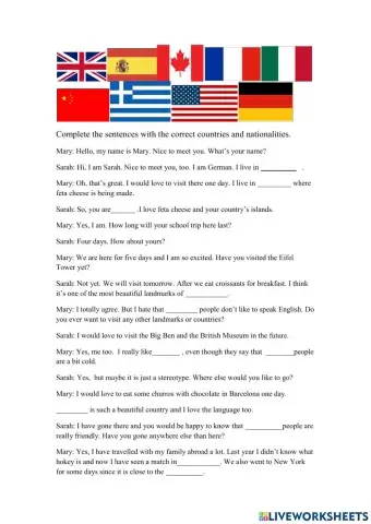 Countries and Nationalities