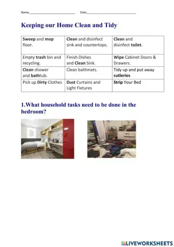 Keep your home clean and Tidy