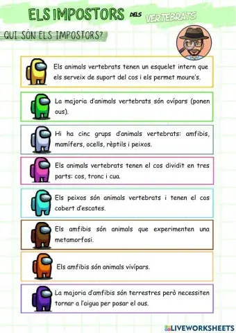 Els impostors dels vertebrats