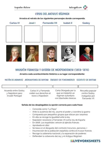 España. Crisis del Antiguo Régimen