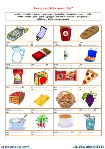 Les expressions de quantité