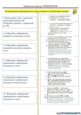 Зображення фігур -СТЕРЕОМЕТРІЯ