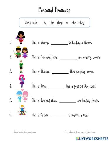 Personal pronouns