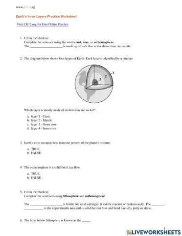 Earth's Inner Layers