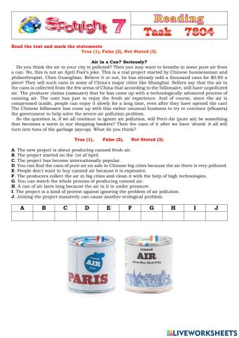 Spotlight 7 Task 7804