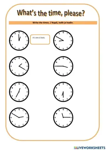 What's the time, please?