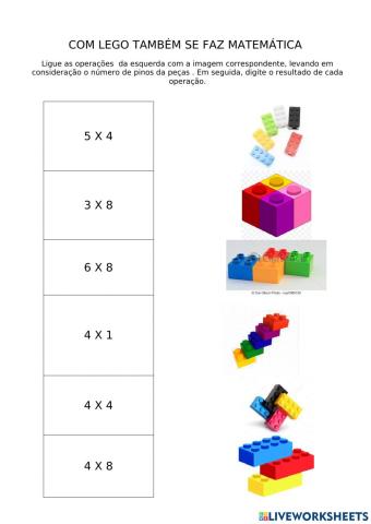 Com lego também se faz matemática ii