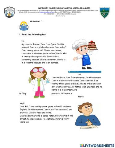 Reading comprehension