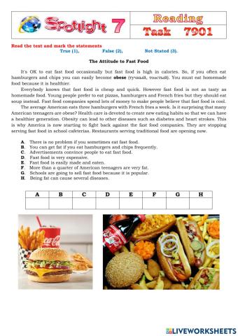 Spotlight 7 Task 7901