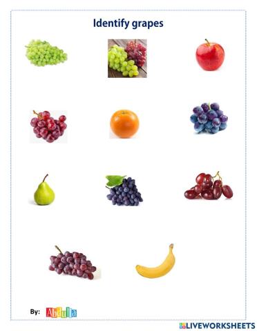 Identify grapes