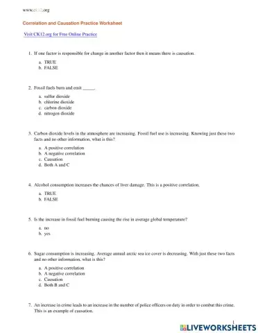 Correlation and Causation