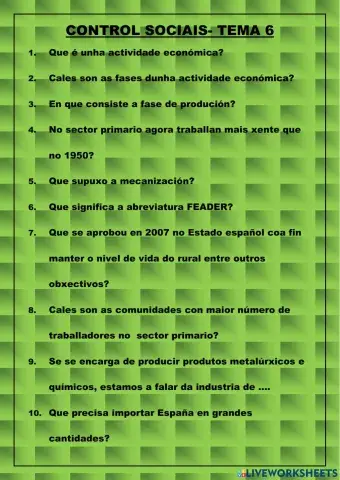 CONTROL SOCIAIS TEMA 6