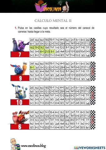 Cálculo mental 2
